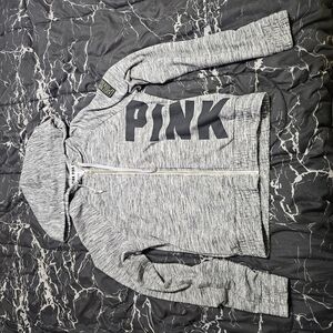 Victoria's Secret PINK Gray Zip-Up Hoodie